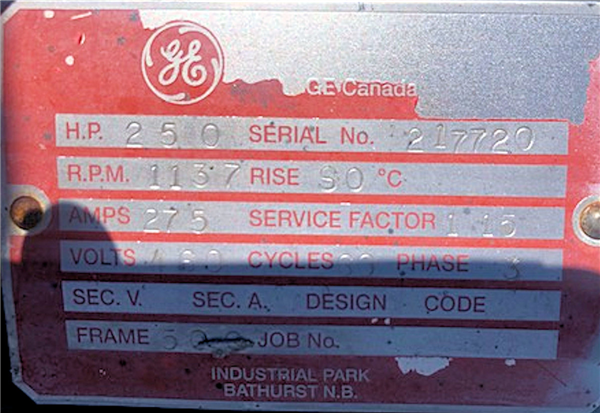 Canadian Allis Chalmers 6' X 14' Ball Mill With 250 Hp Motor)